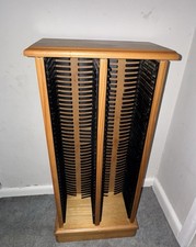 Porta CD vintage in legno