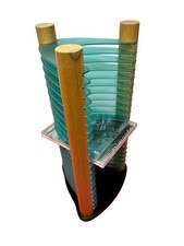 Porta CD Torre 20 Legno Blu